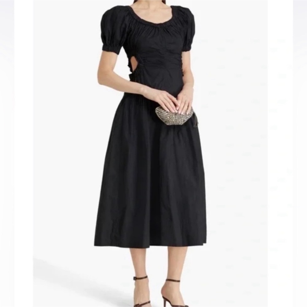 ULLA JOHNSON Golda cutout midi dress Sz 14